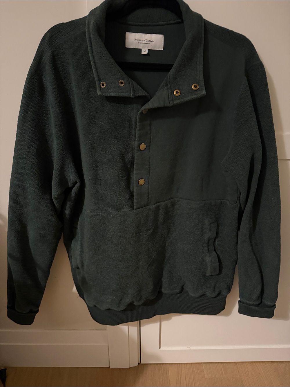 Province of Canada Forest Green Reverse Fleece Pullover